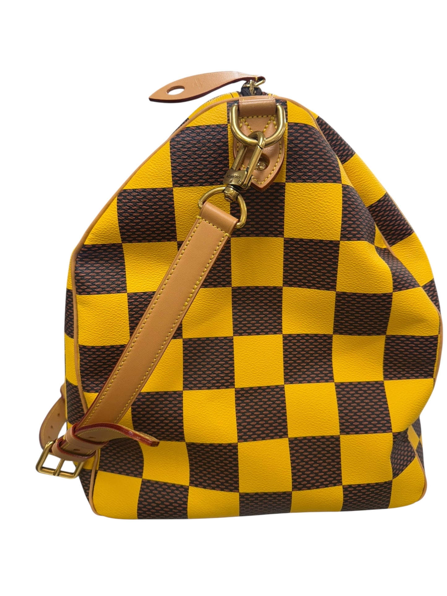 Authentic Louis Vuitton Speedy 50 Bandoulière Damier Pop In Yellow 0528750