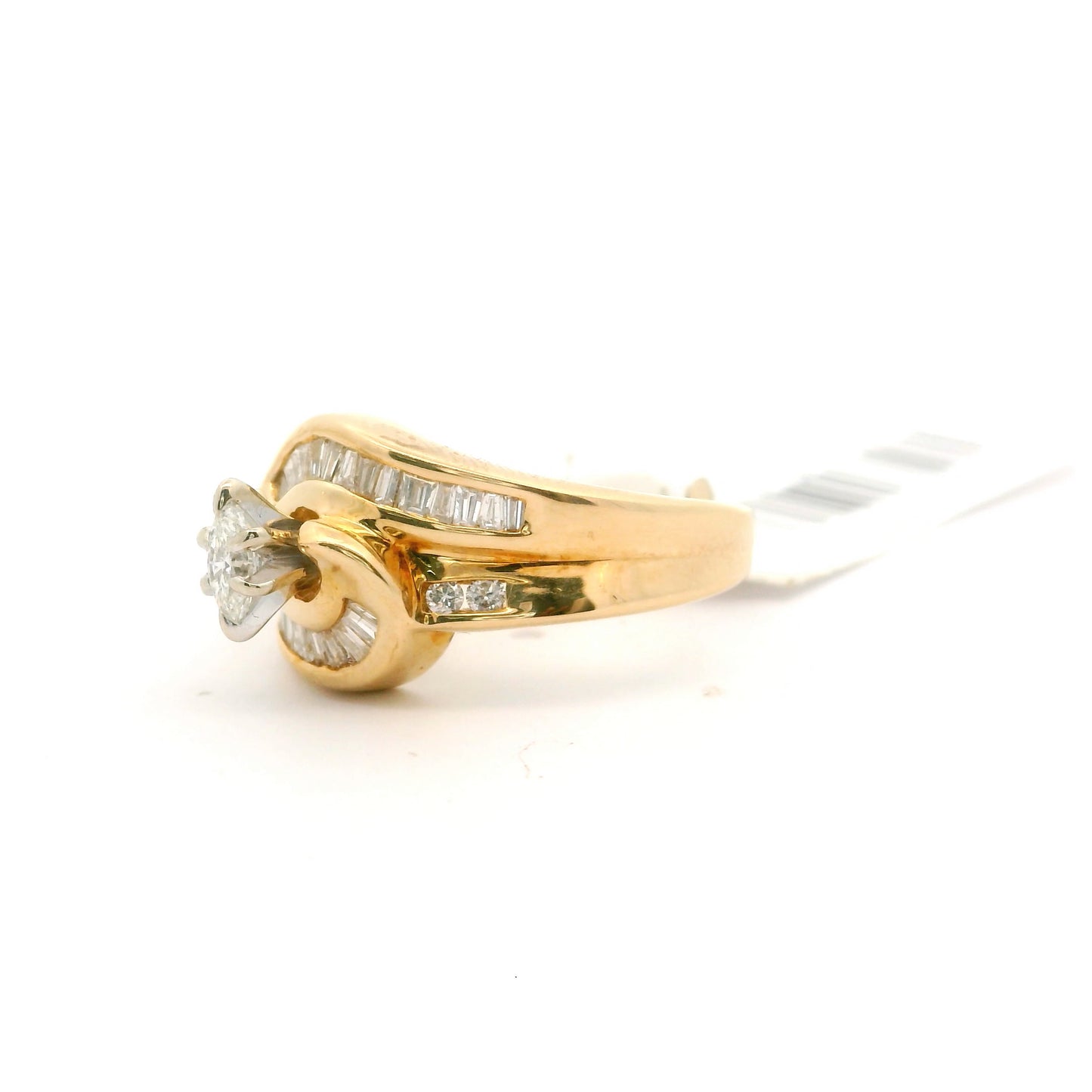 Twist Of Gold Ring Size 4.5 1409173