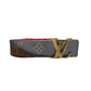 Louis Vuitton - Thin LV Belt in Monogram with Red Interior 35/38 1404954