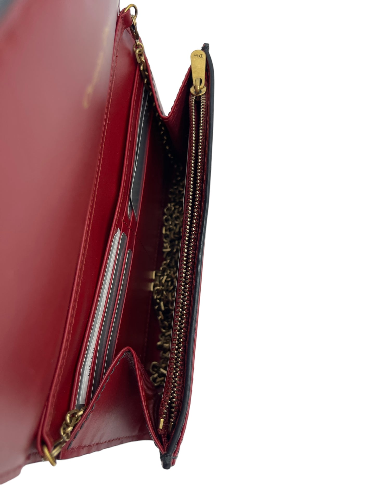 Dior - Wallet on Chain in Red 0453878