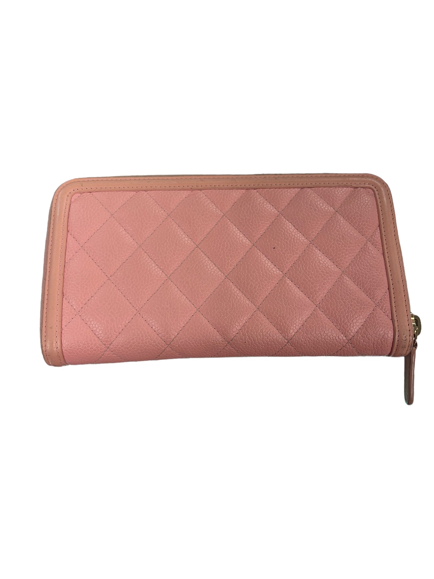 Chanel - Long Zip Around Wallet in Pink 1403980