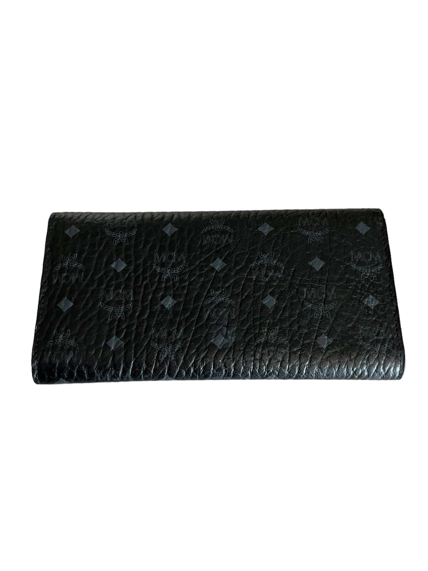 MCM - Long Tri Fold Wallet in Black Visetos 0243302