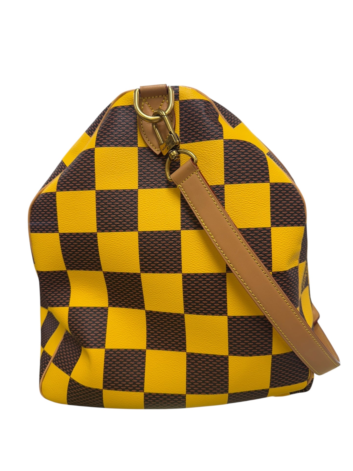 Authentic Louis Vuitton Speedy 50 Bandoulière Damier Pop In Yellow 0528750