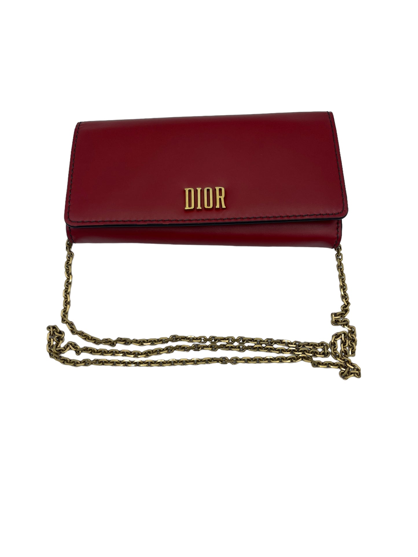 Dior - Wallet on Chain in Red 0453878