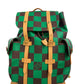 Authentic Louis Vuitton Christopher MM Backpack Damier Pop Green 0528609