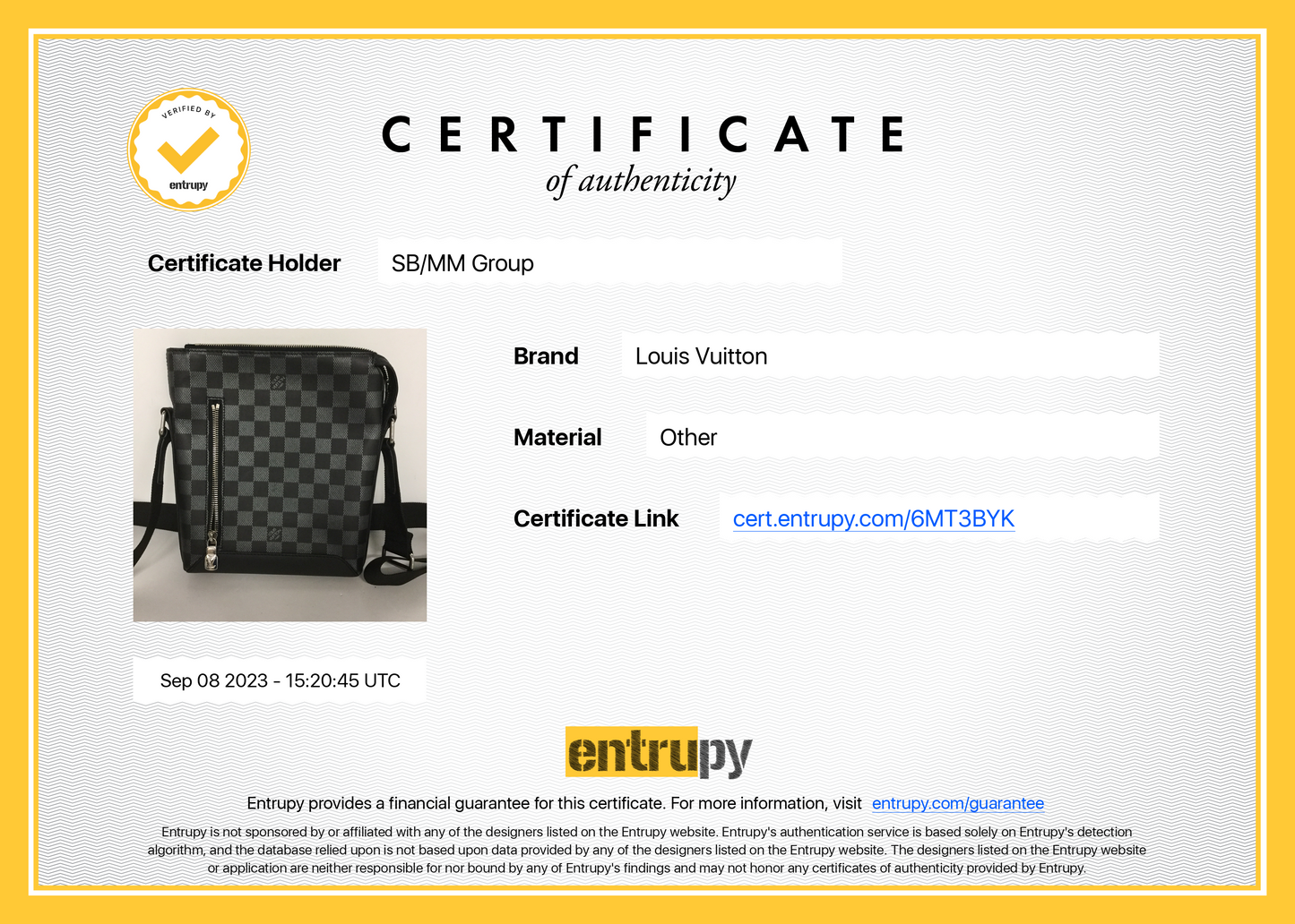 Louis Vuitton - Discovery Messenger Bag in Damier Graphite 0452677