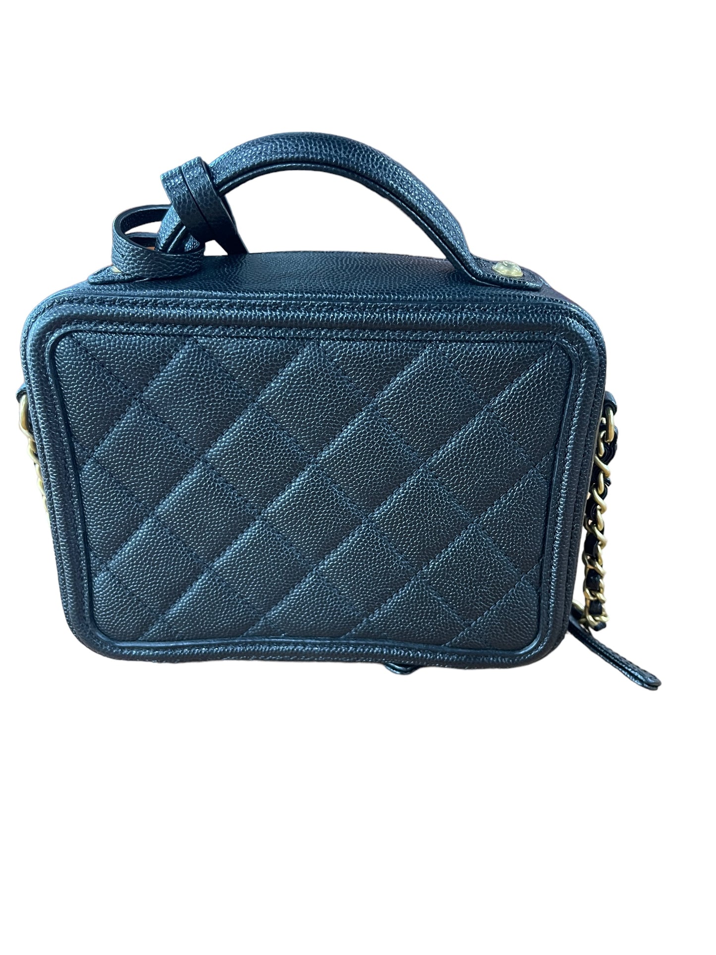 Chanel - Filigree Vanity Case in Black 0453946