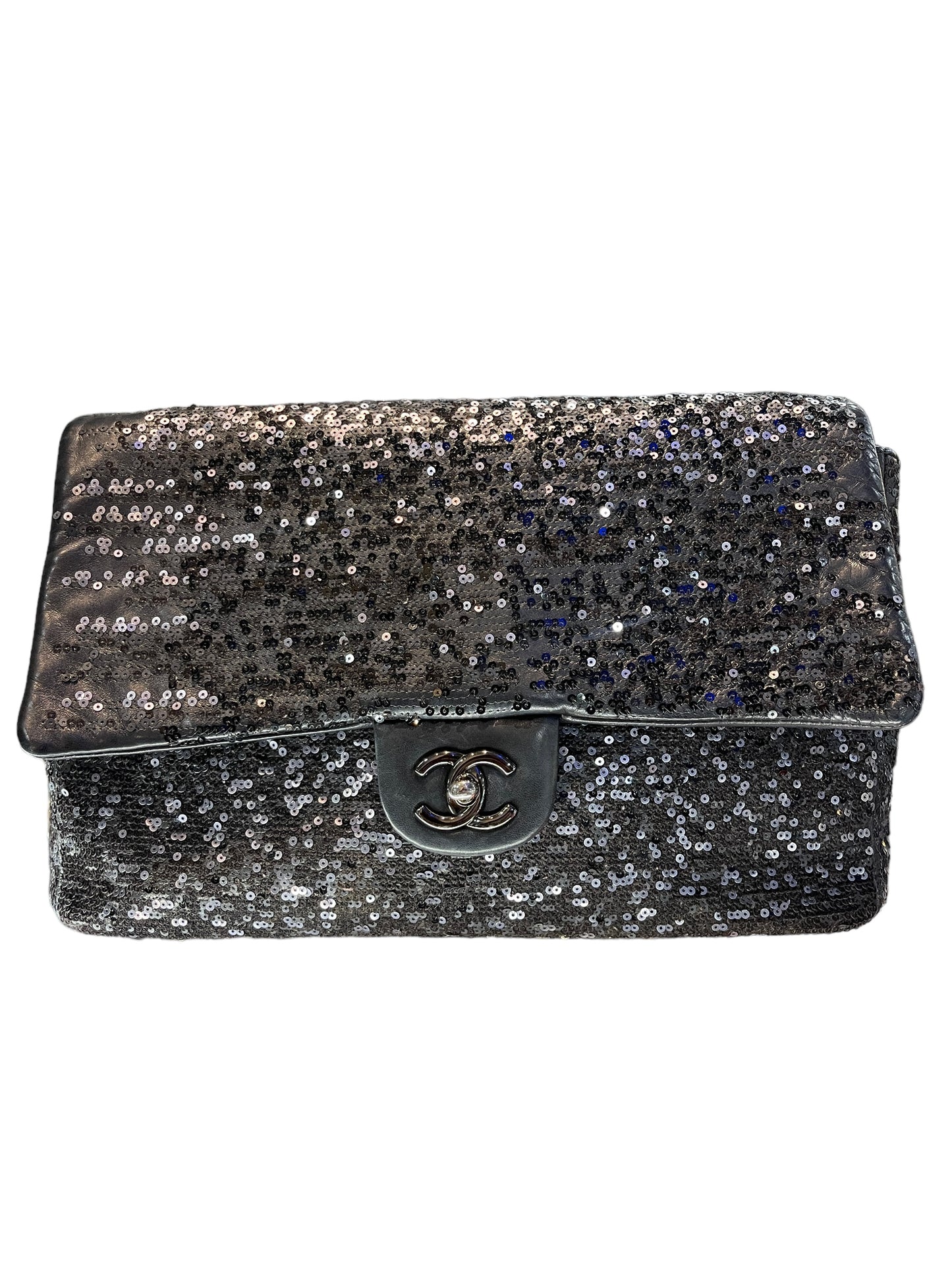 Chanel - Jumbo Flap in Sequin Lambskin Moonlight on Water 1401344