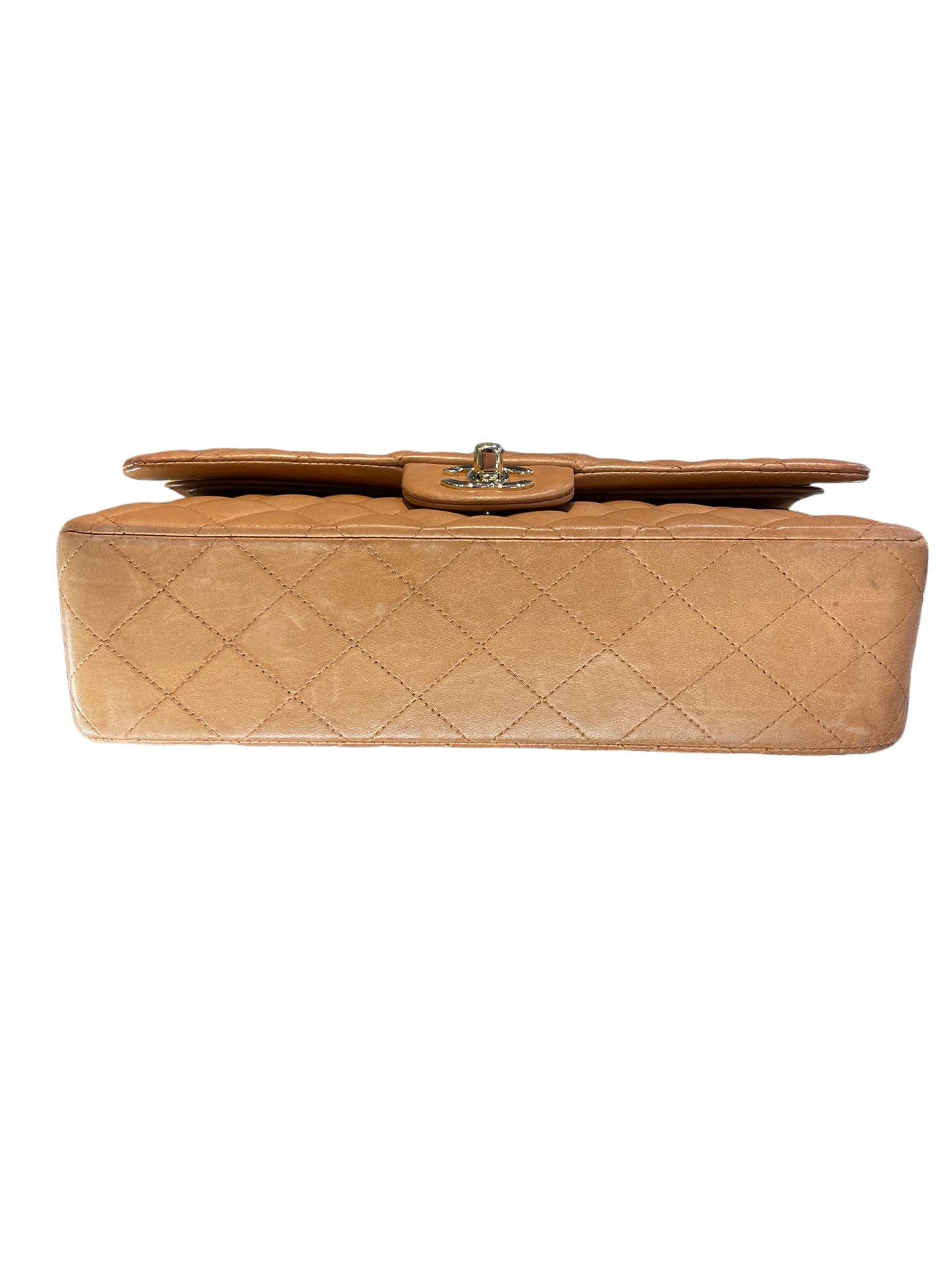 Chanel - Double Flap in Quilted Lambskin in Dark Tan 1401911