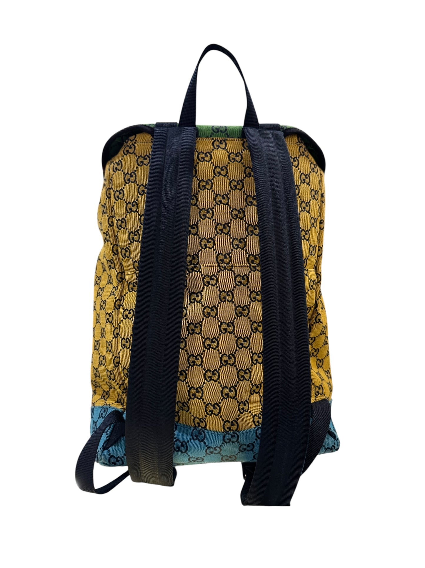 Authentic Gucci Multicolor GG Canvas Backpack 0528613