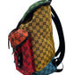 Authentic Gucci Multicolor GG Canvas Backpack 0528613