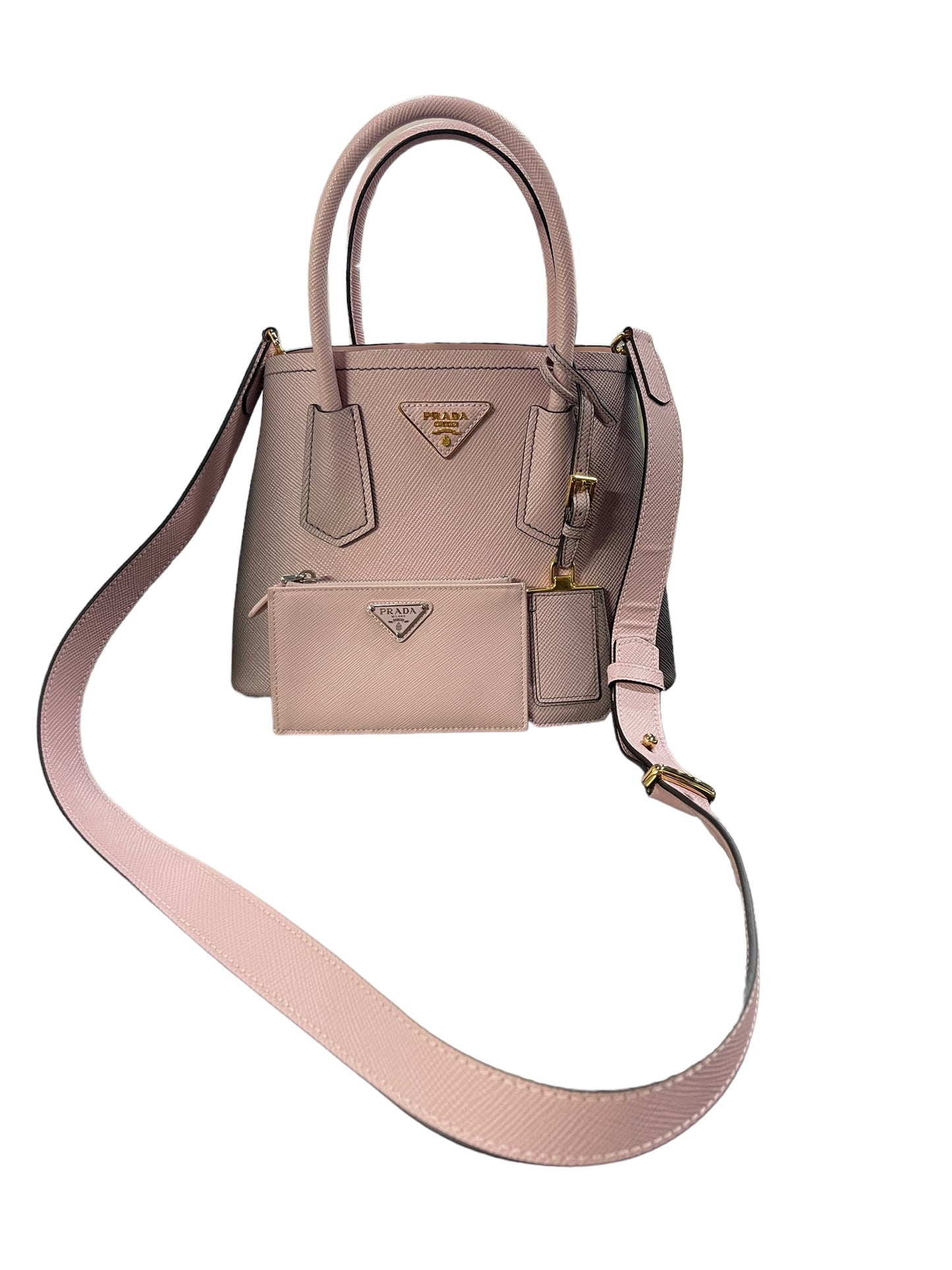 Prada - Mini Double Bag in Pink Ombre 0453643