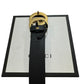 Gucci - Black GG Marmont Belt w/Gold (Size 90 / 36) 1406508