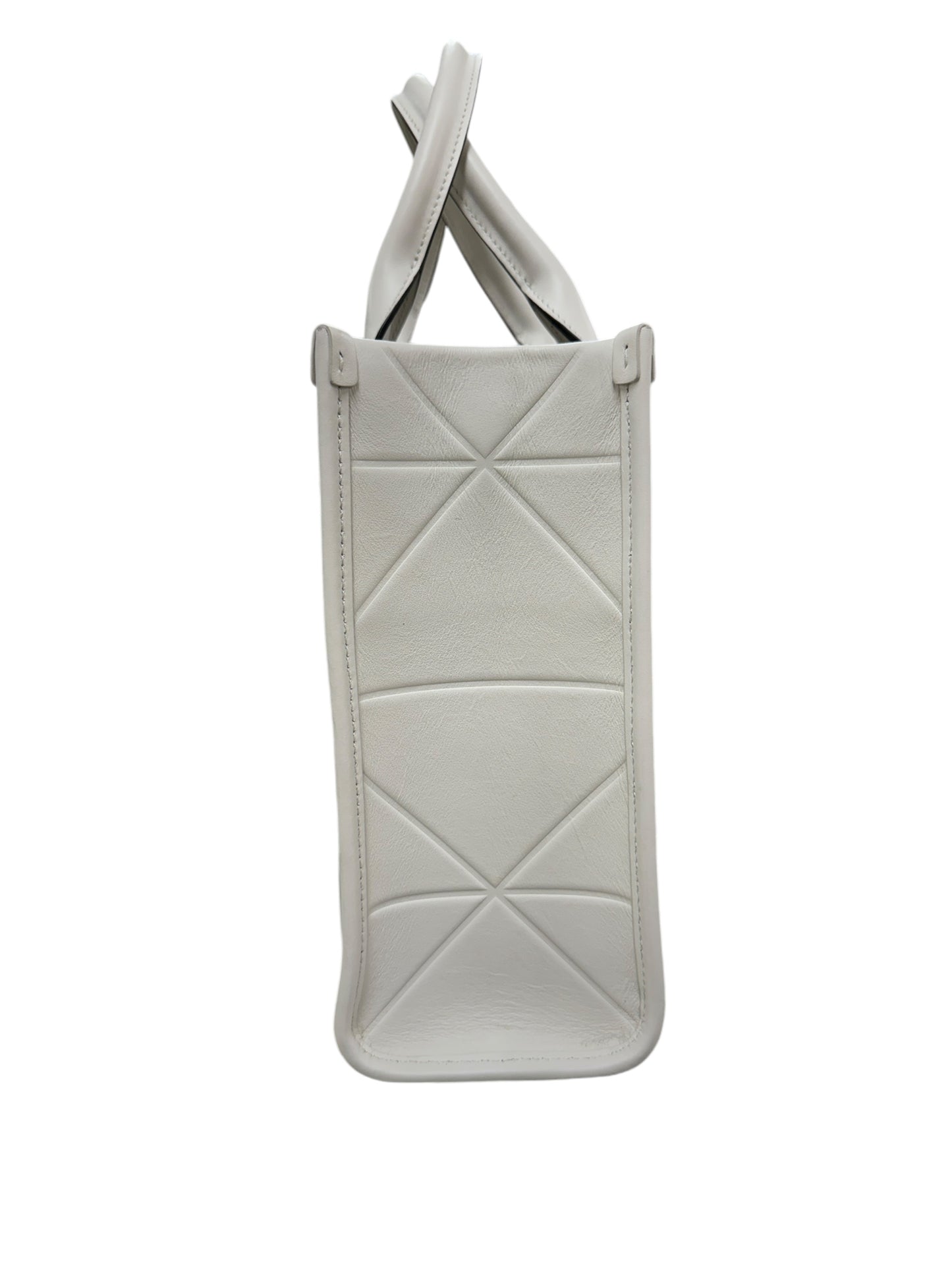 Prada - Small White Symbole Leather Tote 1406223