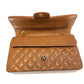 Chanel - Double Flap in Quilted Lambskin in Dark Tan 1401911