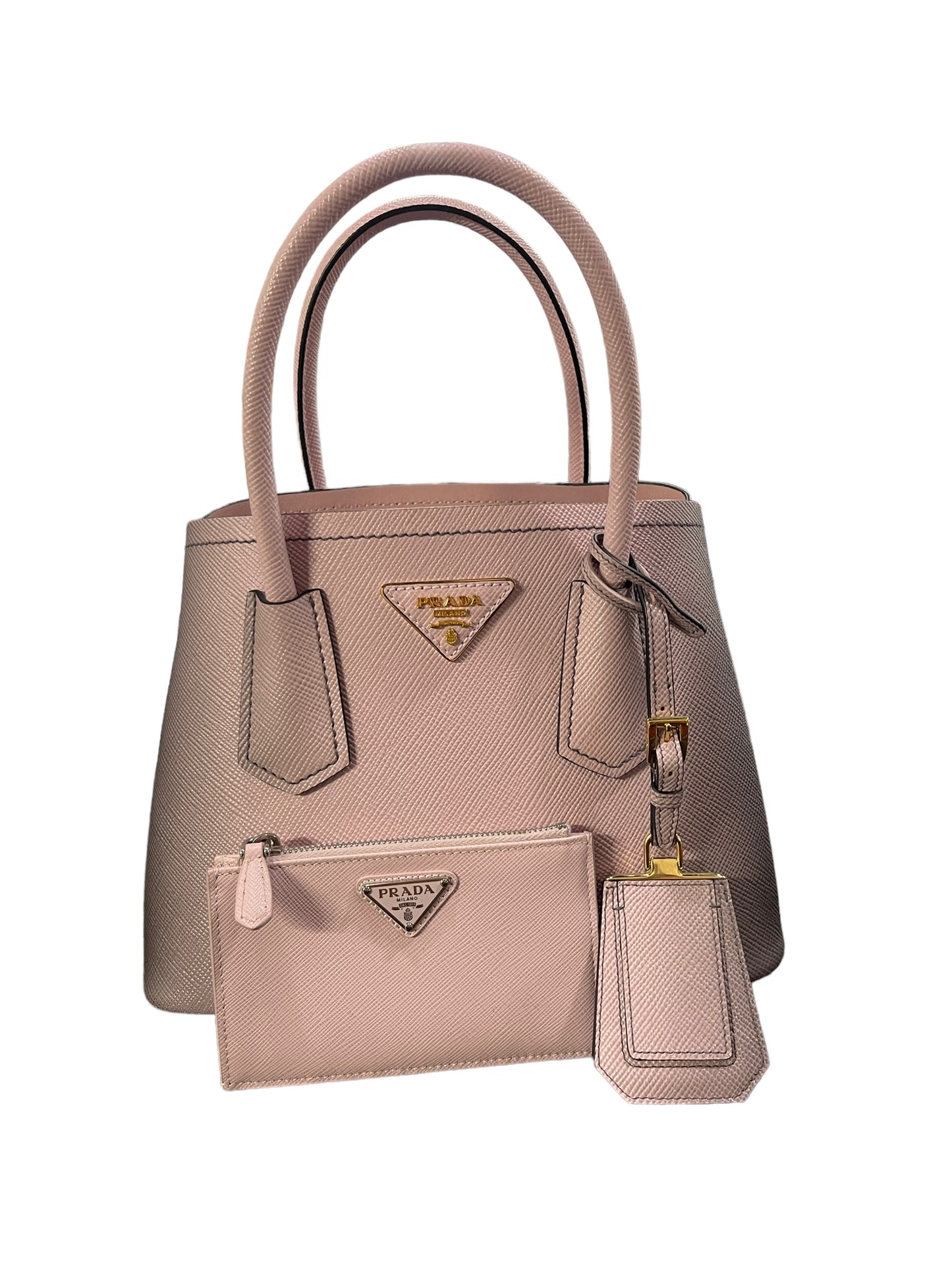 Prada - Mini Double Bag in Pink Ombre 0453643