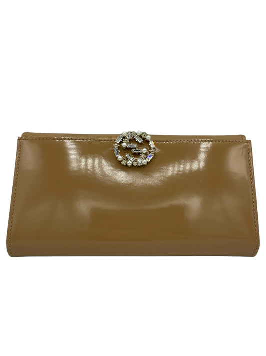 Gucci - Wallet in Patent Tan Leather 0452796