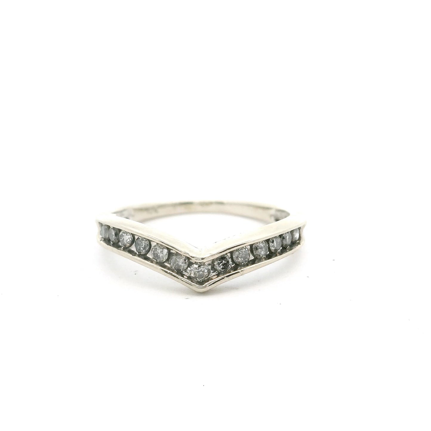 Dressed In White Stackable V Ring Size 6 0458409