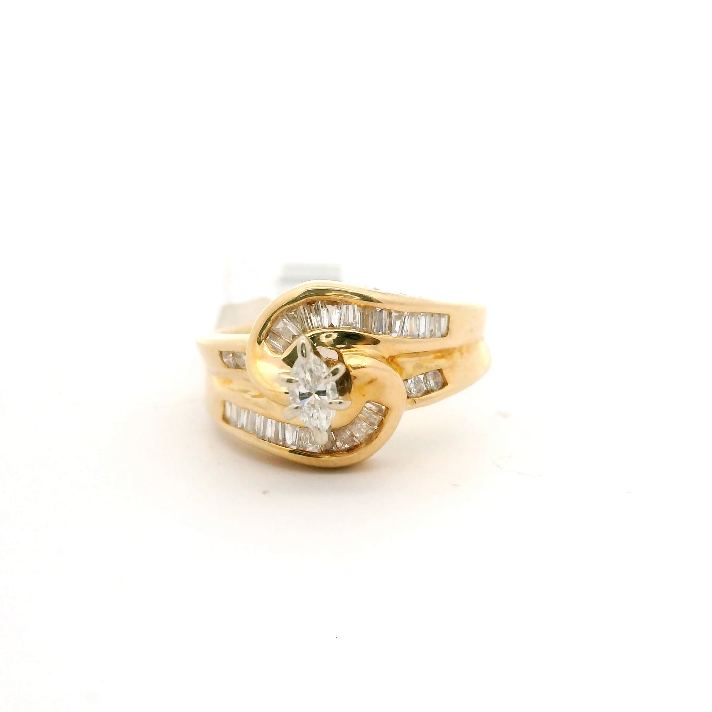 Twist Of Gold Ring Size 4.5 1409173