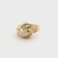 Twist Of Gold Ring Size 4.5 1409173