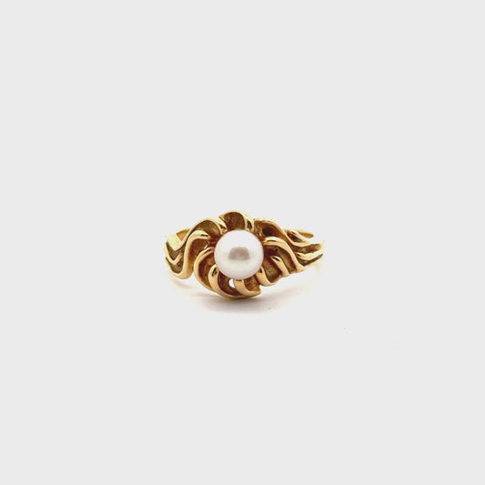 Twisted Pearl Ring Size 8.5 1403218