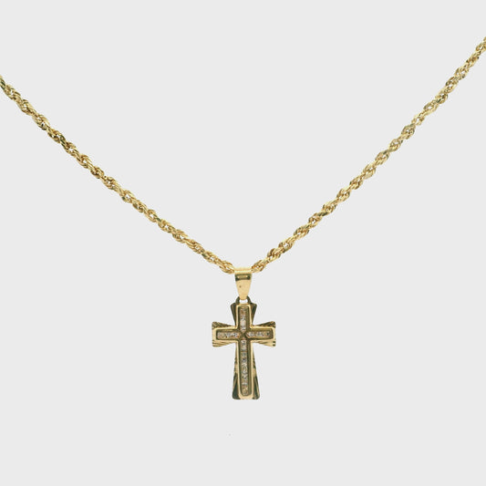 Faith & Fire Cross Necklace 1132675