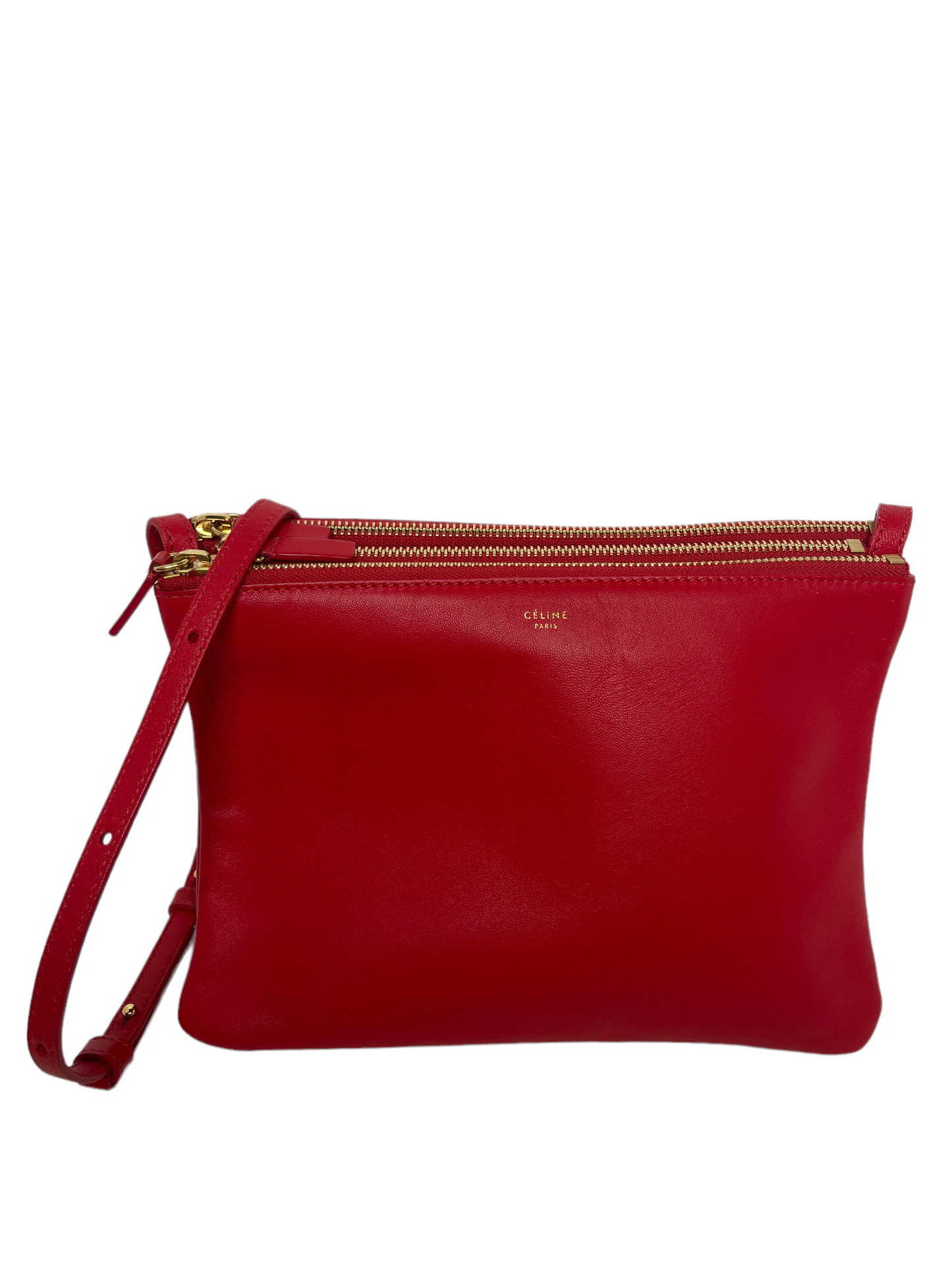 Celine - Trio Crossbody in Red 0444192