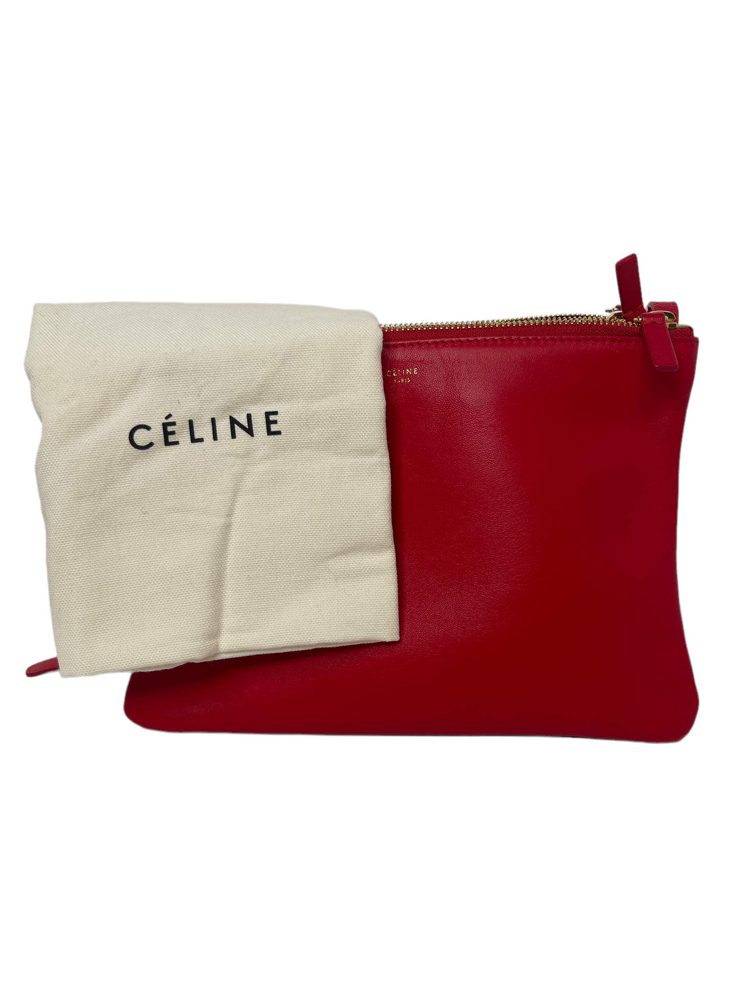 Celine - Trio Crossbody in Red 0444192